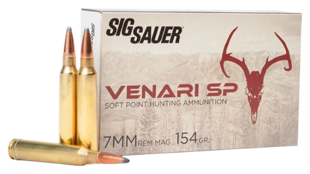 Picture of Sig Sauer V7mmsp154-20 Venari 7Mm Rem Mag 154 Gr 3045 Fps Soft Point (Sp) 20 Bx/10 Cs 