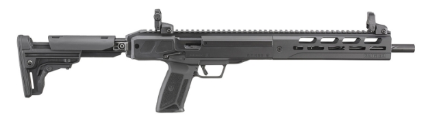 Picture of Ruger Lc Carbine *State Compliant 5.7X28mm 16.25" 10+1, Black, Fixed Stock, Oem Flip-Up Sights 