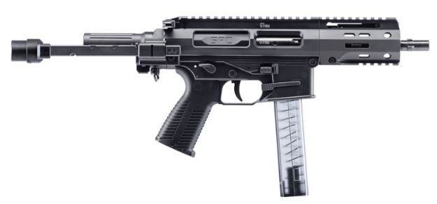 Picture of B&T Firearms Spc9 9Mm Luger 33+1 4.50", Black, Pdw Stock, Polymer Grip (Glock Mag Compatible) 