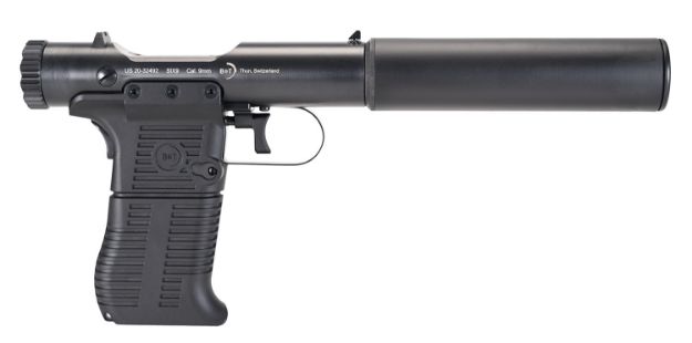 Picture of B&T Firearms Station Six 9Mm Luger 9+1 3.50" Barrel/5.10" Suppressor, Black Hard Coat Anodized, Black Pre-Scored Grips 