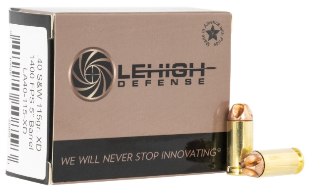 Picture of Lehigh Defense Xtreme Defense Self Defense 40 S&W 115 Gr Lehigh Defense Xd Fmt 20 Per Box/ 10 Cs 