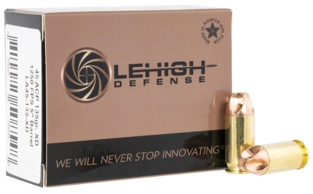 Picture of Lehigh Defense Xtreme Defense Self Defense 45 Acp 135 Gr Lehigh Defense Xd Fmt 20 Per Box/ 10 Cs 