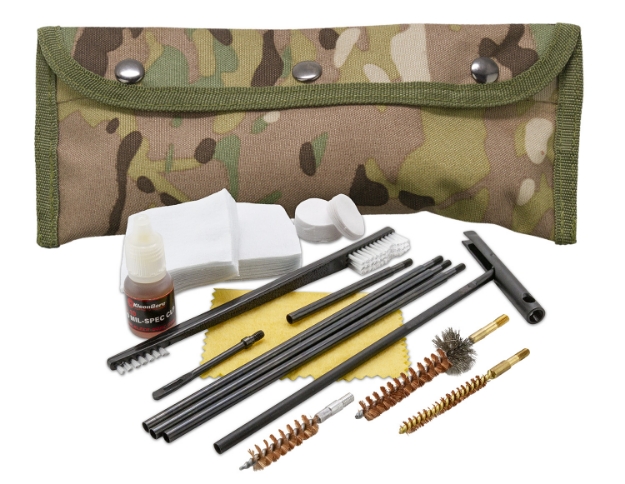 Picture of Kleenbore Modular Cleaning Kit Multi-Cam Multi-Caliber Handgun/Rifle Bronze/Nylon Bristles Nylon Case 