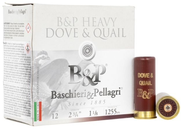 Picture of B&P Dove & Quail High Velocity 12 Gauge 2.75" 1 1/8 Oz 8 Shot 25 Per Box/ 10 Cs 