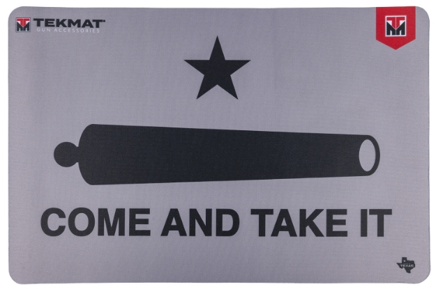 Picture of Tekmat Come And Take It Original Mat Black/Gray Rubber 17" Long 11" X 17" "Come And Take It" /Cannon Illustration 