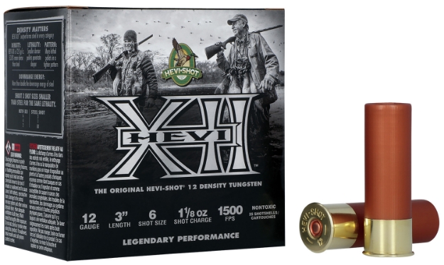 Picture of Hevi-Shot Hevi-Xii Waterfowl 12 Gauge 3" 1 3/8 Oz 6 Shot 25 Per Box/ 10 Cs 