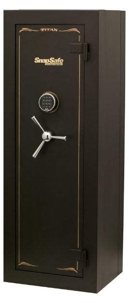 Picture of Snapsafe Modular Safe Titan Access Code/Key Entry Black 9 Gauge Steel Holds 12+ Long Guns 