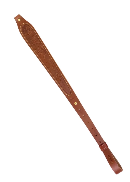 Picture of Hunter Company Cobra Padded Chestnut Tan Leather/Suede With Safari Species Design 