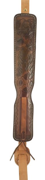 Picture of Hunter Company 027-25 Custom Brown Leather/Suede With Deer & Acorn Design For Rifle 