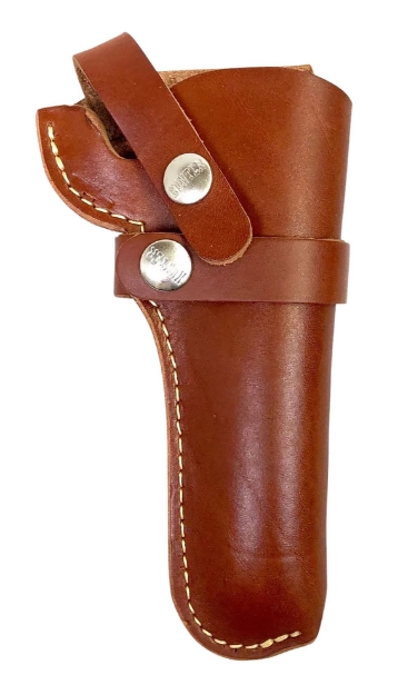 Picture of Hunter Company Belt Owb Size 45 Chestnut Tan Leather Belt Loop Fits Da Revolver Fits 4.50-5" Barrel Right Hand Compatible W/ Hunter Buscadero/Straight Cartridge Belts 