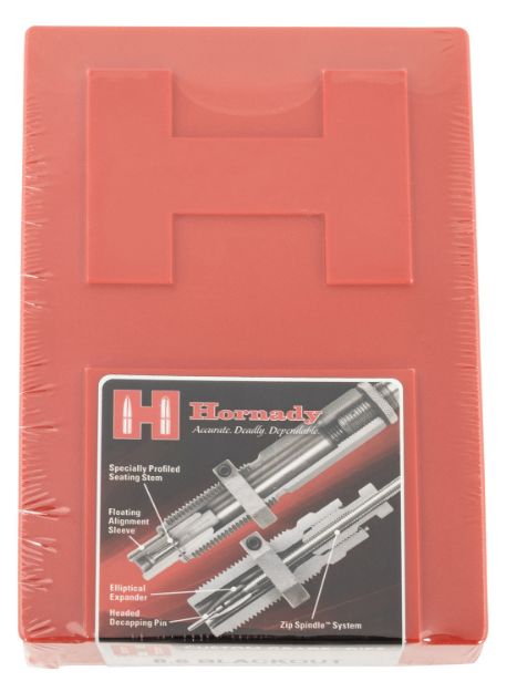 Picture of Hornady Custom Grade Series Iii 2-Die Set For 8.6 Blackout Includes Sizing/Seater 