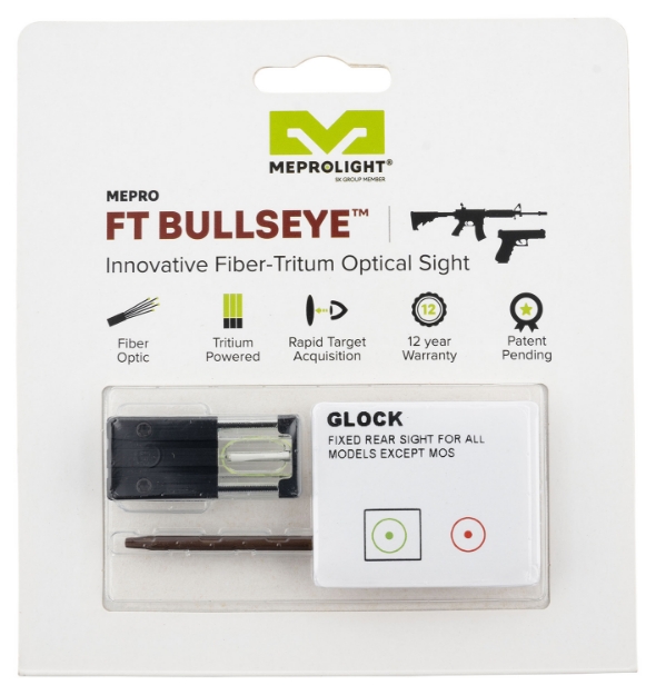 Picture of Meprolight Usa Ft Bullseye Rear Sight Black | Green Tritium/Fiber Optic 