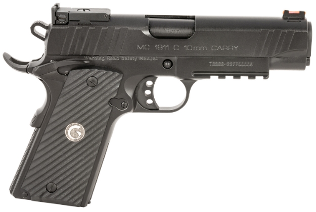 Picture of Eaa Girsan Mc1911 Commander Carry 10Mm Auto 9+1 4.40", Blued Serrated Slide, Black Steel Frame With Pic. Rail, Polymer Grips, Ambi Controls, Fiber Optic Sights 