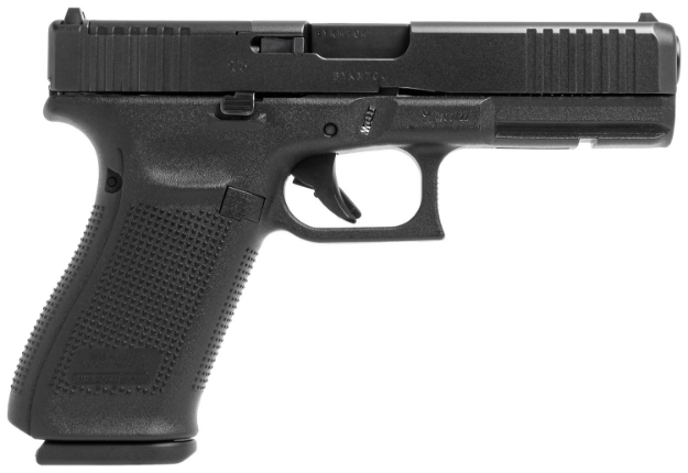 Picture of Glock G21 Gen5 Mos 45 Acp 10+1 4.61" Black Steel Barrel, Black Ndlc Serrated Slide, Black Polymer Frame W/Accessory Rail, Black Polymer Grips Ambidextrous 