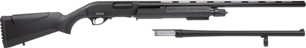 Picture of Rock Island Pump Action Combo 12 Gauge 5+1 24" & 28", Black, Fiber Optic Sight, Extra Barrel Included 