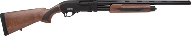 Picture of Rock Island Pump Action Youth 12 Gauge 3" 5+1 22", Black Barrel/Rec, Walnut Furniture 