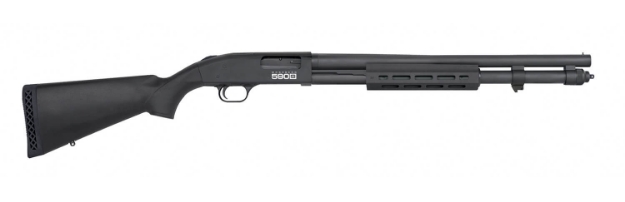 Picture of Mossberg 590S Tactical 12 Gauge 13+1(1.75") 8+1(2.75") 7+1(3") 3" Chamber 20" Barrel, Matte Blued Metal Finish, Synthetic Stock, M-Lok Forend, Accu-Choke System, Optics Ready 