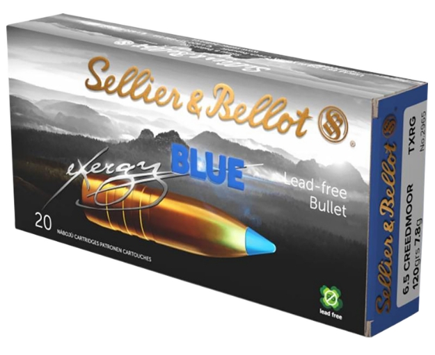 Picture of Sellier & Bellot Exergy 6.5 Creedmoor 120 Gr Tac-Ex-Blue 20 Per Box/ 12 Cs 