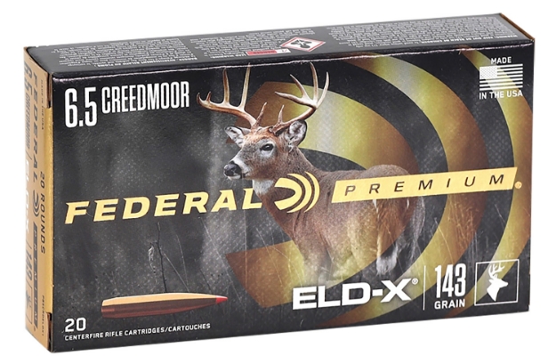 Picture of Federal Eld-X Premium 6.5 Creedmoor 143 Gr Extremely Low Drag-Expanding (Eld-X) 20 Per Box/ 10 Cs 