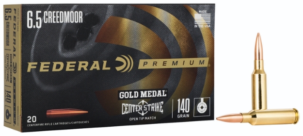 Picture of Federal Gold Medal Premium 6.5 Creedmoor 140 Gr Open Tip Match (Otm) 20 Per Box/ 10 Cs 