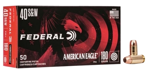 Picture of Federal Gold Medal Centerfire Pistol 40 S&W 180 Gr Full Metal Jacket (Fmj) 50 Per Box/ 10 Cs 