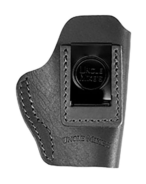 Picture of Uncle Mikes-Leather(1791) Umiwb1mblr Inside The Waistband Holster Iwb Size 01 Matte Black Leather Belt Clip Fits Walther Ppk Right Hand 