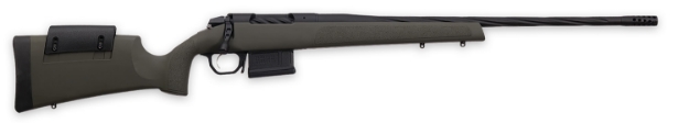 Picture of Weatherby 307 Range Xp 6.5 Creedmoor 5+1 22" Fluted, Black Barrel/Rec, Od Green Synthetic Stock With Adj. Cheek Rest, Accubrake Muzzle Brake, Triggertech Trigger 