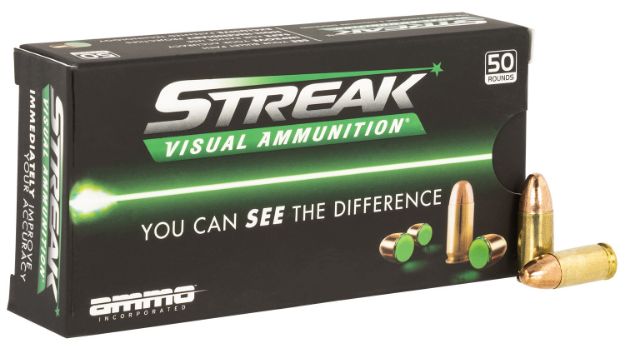 Picture of Ammo Inc Streak Visual (Green) Self Defense 9Mm Luger 115 Gr Total Metal Case (Tmc) 50 Per Box/ 20 Cs 