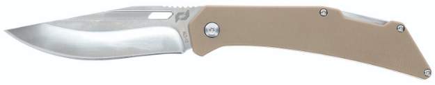 Picture of Schrade Slingshot Lockback Folder 4" Recurve Clip Point/Satin Aus-10 Blade 5" G10 Handle 