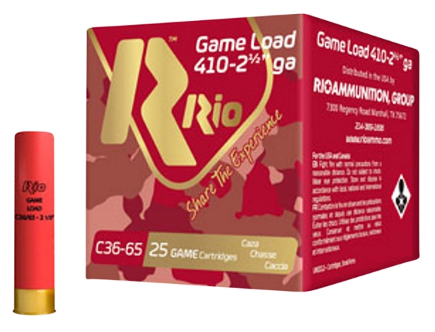 Picture of Rio Ammunition Rc368 Game Load Heavy Field .410 Gauge 2.50" 1/2 Oz 8 Shot 25 Per Box/ 10 Cs 