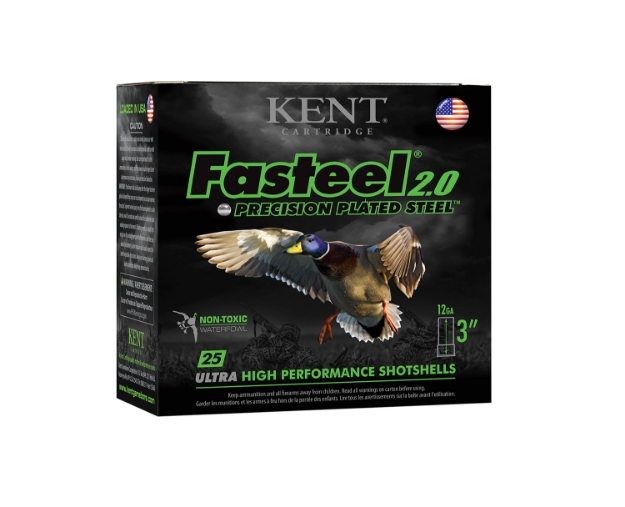 Picture of Kent Cartridge K123fsp36bbx2 Fasteel 2.0 Waterfowl 12 Gauge 3" 1 1/4 Oz Bb Shot 25 Per Box/ 10 Cs 