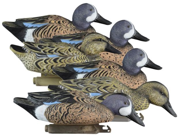 Picture of Higdon Outdoors 19953 Standard Blue Wing Teal Species Multi Color Foam Filled 6 Pack 