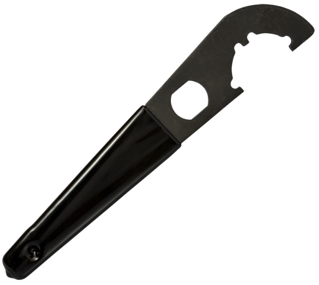 Picture of Ergo 4959 Car Stock Tactical Wrench Black Steel Suitable For Shotgun/Ar-15/Ar-10 Firearms Rubberized Grip Handle 