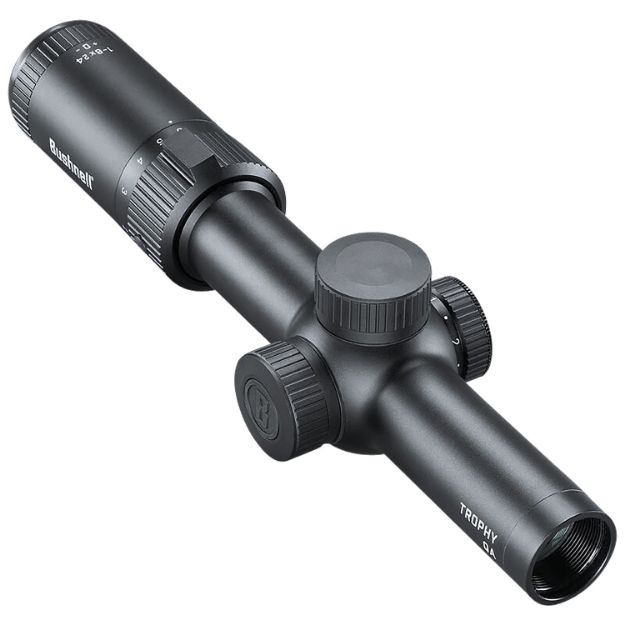 Picture of Bushnell Rt1624bs15 Trophy Quick Acquisition Black 1-6X 24Mm 30Mm Tube 0.5 Moa Illuminated Dot Drop Reticle 