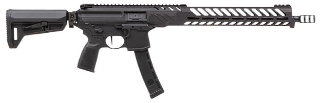 Picture of Sig Sauer Rmpx16b935 Mpx Pcc 9Mm Luger 35+1 16", Black, Slim M-Lok Handgaurd, Folding Magpul Sl-K Stock, Three Chamber Comp, Timney Trigger, Ambi Controls 