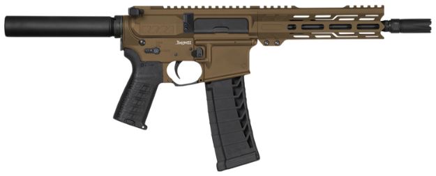 Picture of Cmmg Pe22a8f75mb Banshee Mk4 22 Lr 25+1 9", Midnight Bronze Rec, Buffer Tube (No Brace), M-Lok Handgaurd, Polymer Grip, Zeroed Flash Hider 