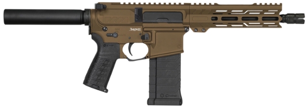 Picture of Cmmg Pe54a8879mb Banshee Mk4 5.7X28mm 40+1 8", Midnight Bronze Rec, Buffer Tube (No Brace), Eml7 M-Lok Handgaurd, Polymer Grip, Zeroed Linear Compensator 