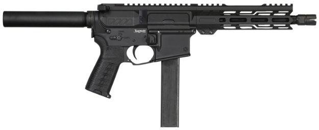 Picture of Cmmg Pe91a516cab Banshee Mk9 9Mm Luger 32+1 8", Black, Buffer Tube (No Brace), Eml7 M-Lok Handguard, Zeroed Linear Comp (Colt Mag Compatible) 