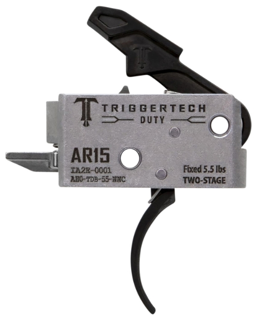 Picture of Triggertech Ah0tdb55nnc Duty Mil-Spec Two-Stage Curved Fits Ar-15 