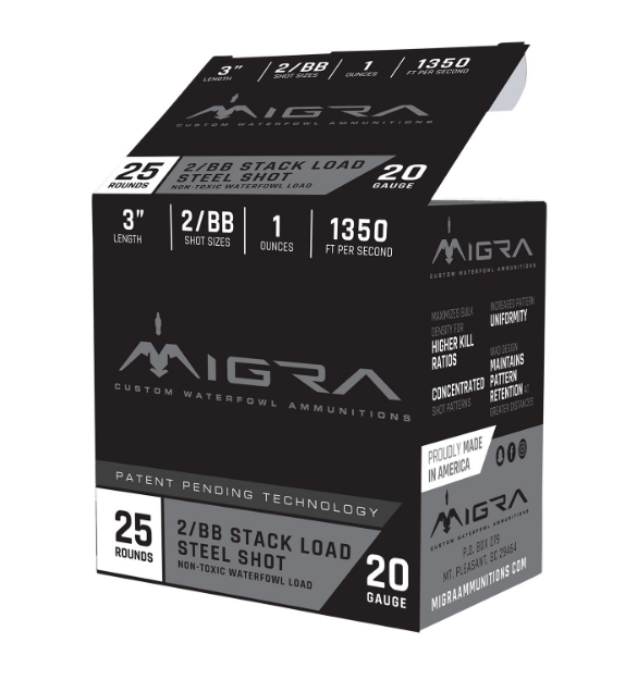 Picture of Migra Ammunitions M20s46 Combinational Hunting 20 Gauge 3" 1 Oz 4/6 Shot 25 Per Box/ 10 Cs 