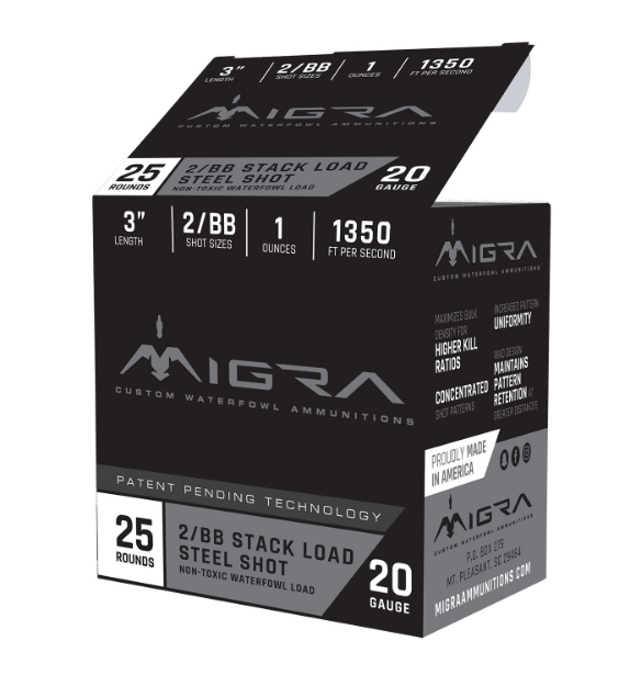 Picture of Migra Ammunitions M20sb46 Combinational Hunting 20 Gauge 3" 1 Oz 4/6 Shot 25 Per Box/ 10 Cs 