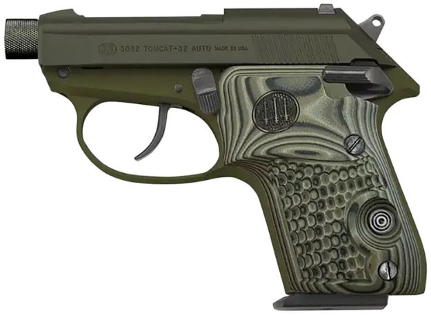 Picture of Beretta Usa Spec0694a 3032 Kale Slushy Small 32 Acp 7+1 2.90" Od Green Serrated Slide Od Green Od Green Textured Grips 