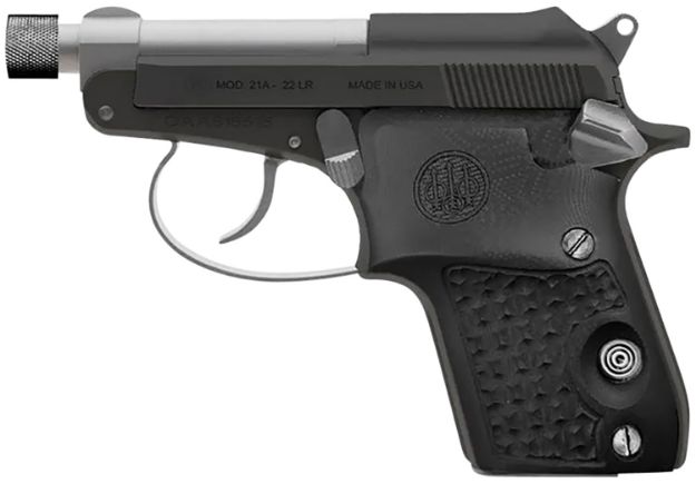 Picture of Beretta Usa Spec0697a 21A Bobcat Silver Black Gorilla 22 Lr 7+1 Silver Barrel, Black Serrated Slide, Black Frame, Black Textured Grips 