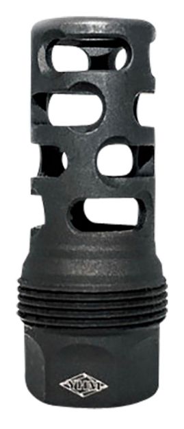 Picture of Yankee Hill 4445Mb24 Srx Q.D. Muzzle Brake Short Black Phosphate Steel With 5/8"-24 Tpi For Srx Adapters 